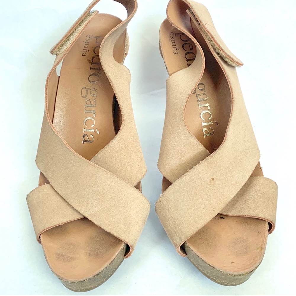 Pedro Garcia Camel Suede Slingback Pumps - Picture 5 of 8